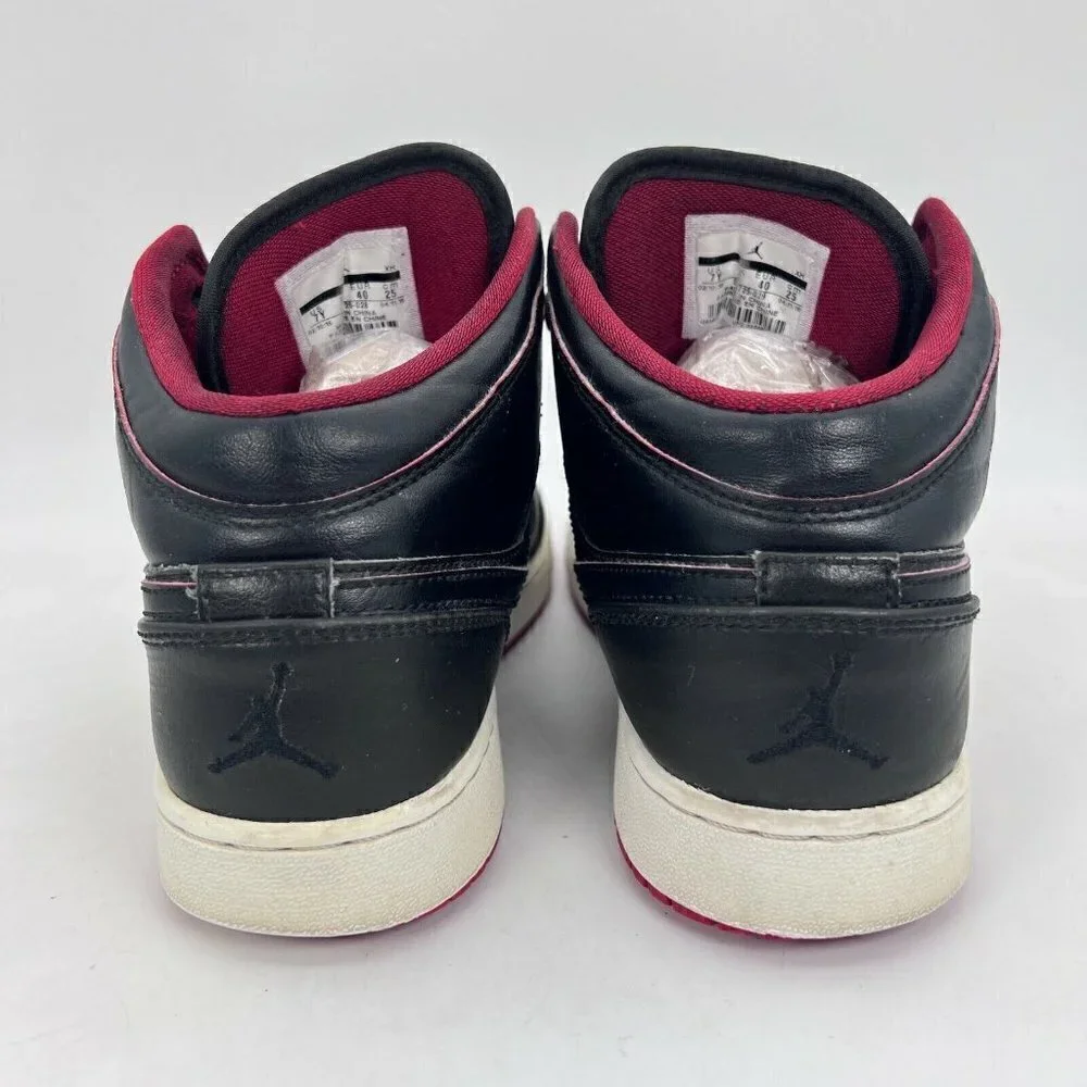Nike Air Jordan 1 Retro Lance Mountain Bred Black Red Youth Shoes 554725-028 7Y